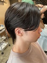 ジュンヌオム リンカラン(Jeune Homme LINGKARAN) センターパートウルフ×毛流れニュアンスパーマ