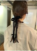 【あきら】ヘアセット/お呼ばれヘア/リボン