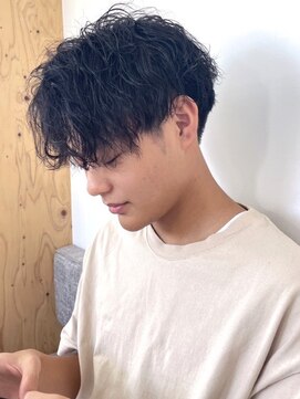 ラギッド 大野城店(RUGGED) ツイストスパイラルパーマ　ツーブロックマッシュ　無造作