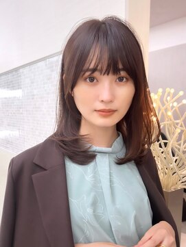 アンフィニー 銀座(ANFINI) 黒髪/ボブルフ/ネビージュ/小顔/ワンレン/銀座/髪質改善/前髪