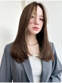 美髪レイヤーカット/顔まわりレイヤー/くびれミディアムレイヤー