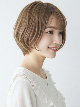 ハピネス 河原町店(Happiness) 大人丸み愛されショートボブ　進詩織