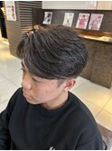 フェザーショート センターパート