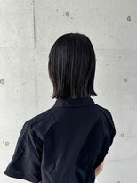 アチーブ ヘア デザイン(achieve hair design) 切りっぱなしボブ小顔外ハネ黒髪スタイル髪質改善トリートメント