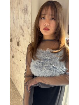 ハローバイシー 仙台(Hello by Sea) アプリコットオレンジ×レイヤー[ 美髪/韓国風/顔周り/髪質改善]