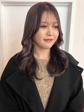 ユニバイリサ 天神大名店(uni by risa) シルバーラベンダー 透明感カラー 顔周りカット 小顔カット 20代