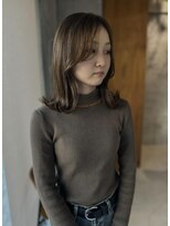 リル 住吉店(LiL)&nbsp;medium hair×greige brown