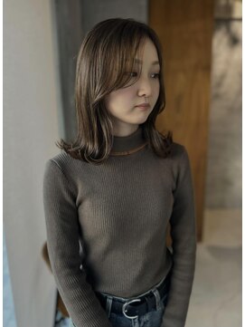 リル 住吉店(LiL) medium hair×greige brown