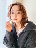 ボブショートボブ縮毛矯正ベージュグレージュ門前仲町