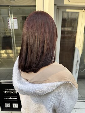 インビテーション(invitation) ブリーチなしダブルカラー ピンクラベンダー 冬ピンク