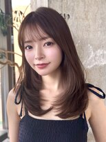 ロビー 表参道(ROBBY) ミディアムレイヤーカット/30代40代50代/顔周りカットくびれヘア