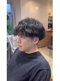 波巻きパーマ