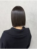 切りっぱなしボブ×髪質改善ストレート【渡辺俊弥】梅田