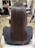 髪質改善縮毛矯正レイヤーカット透明感カラー【髪質改善】