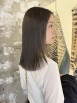 ノーム(norm)&nbsp;オリーブベージュ/ブリーチ無しダブルカラー/透明感カラー/渋谷