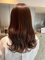ナチュラル ヘアーデザイニング(Natural hair designing)&nbsp;くびれセミロング/シアーベージュ/ワンホンヘア/顔周りレイヤー