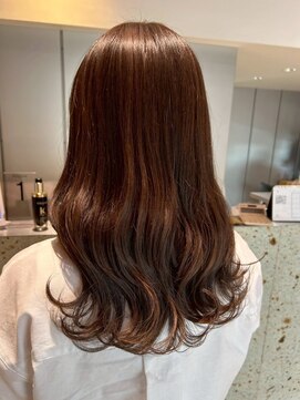 ナチュラル ヘアーデザイニング(Natural hair designing) くびれセミロング/シアーベージュ/ワンホンヘア/顔周りレイヤー