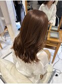 髪質改善ケアカラー×暖色ベージュ