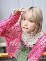 ラビットホール(Rabbit hole)&nbsp;【misato】ハイトーンが映えるミルクティーボブ