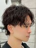 【人気No,3】メンズカット+スパイラルパーマ￥7980[西梅田/マッシュ/フェード]