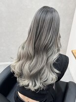 ワク 西尾店(waku) ミルクティーベージュダブルカラーケアブリーチインナーカラー
