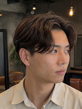 ルードノエル(Rue de noel) Men's/ミディアム/フェザーカット/黒髪