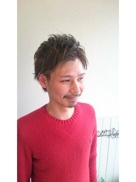 アティース(Atease) 2ブロ×アップバング×アッシュグレー