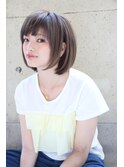 『伸ばしかけでもカワイイ』ワンカールアッシュボブ