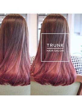 トランク(TRUNK) 【ストレートLONG×ピンクグラデーション】