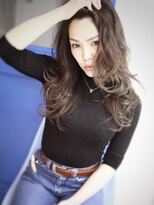 ルノン(LUNON) 【LUNON】グラデーションカラー×かきあげバング