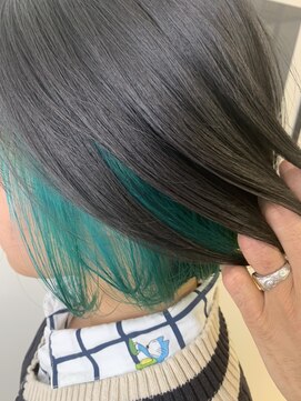 ジーナ 池袋(Zina) 【Zina池袋】ショート×インナーグリーン