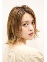 リノナ(Linona)&nbsp;外国人風小顔ロブセミウエット☆シアベージュ【 Linona】