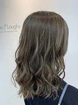 ヘアーザラブズラフズ オーガニカ 北九州(HAIR THE LOVES LAUGHS ORGANICA) アメジストミラーグレージュ*