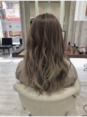 バレイヤージュ×グレージュ【高嶋仰】