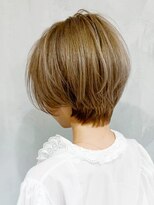 アイティー バイ アルバム 中野店(IT by ALBUM)&nbsp;グレージュショート_オリーブカラーハイライトカラー_ba307662