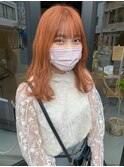 オレンジカラー オレンジベージュ ハイトーン 担当城倉