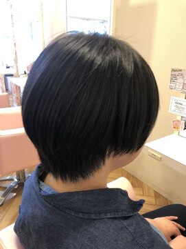 ラプトヘア リタ(Rapt. Hair Rita) 学生ショート/30代/40代/50代/アッシュブラック/メンズライク