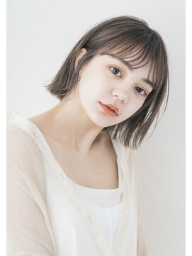 ガーデン タチカワ(garden tachikawa) 20代30代大人かわいい切りっぱなしボブシースルーバング