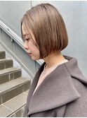 「NUDE」#20代30代40代 フレンチボブ ミニボブ ぶつ切りボブ