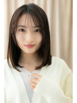 カバーヘア ブリス 上尾西口店(COVER HAIR bliss) シースルーバング前下がり内巻きワンカールZ上尾20代30代40代