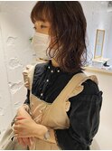 【三ツ井純】顔まわりポイントパーマレイヤーカット簡単アレンジ