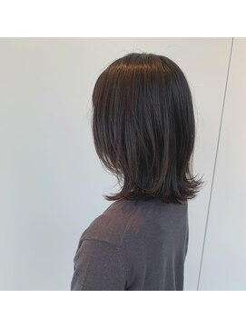 オブ ヘアー 自由が丘 ウエスト(Of HAIR WEST) 伸ばし中くびれミディアム/アースカラー/グレージュアッシュ