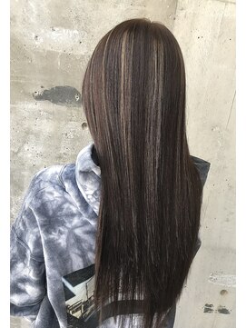 ガルボ ヘアー(garbo hair) #高知 #美容室 #ハイライト #デザイン #大人っぽい #スタイル