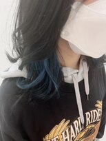 美容室 パルス 静岡鷹匠店(PALS) ブルーイヤリングカラー