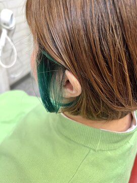 ロマンヤカタ ファース(ROMAN YAKATA fars) 韓国ポイントカラーエメラルドグリーン@田島