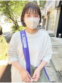 ぱつっとミニボブ
