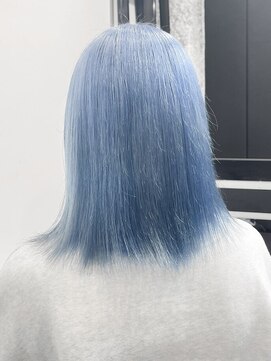 ココ 本八幡(KOKO) #10代20代30代#ケアブリーチ#ダブルカラー#ペールブルー #水色