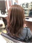 レイヤースタイル×ブリーチなしの明るめカラー