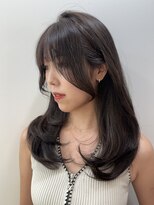 ワン バイ ジエクト(One by The Ect)&nbsp;大人色気レイヤー小顔前髪ラベンダーグレージュ