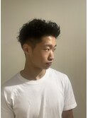 メンズパーマ ツイスパ 波巻き フェード